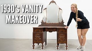 Turning Back Time | A Stunning Refresh for a 1930s Vintage Vanity