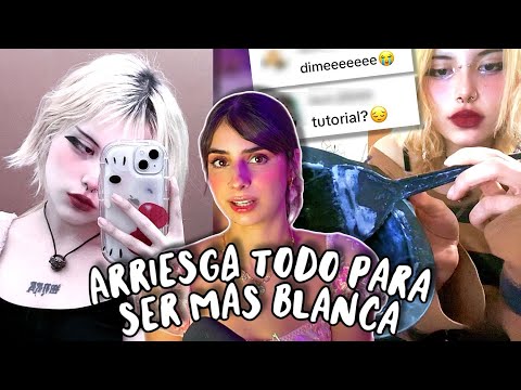 Se decolora la piel con productos para el cabello y lo comparte en TikTok