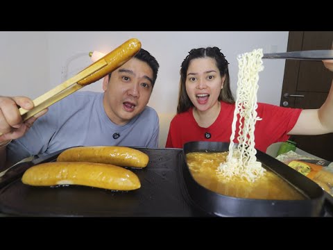 VIRAL UNCLE BOSS CHEESE SAUSAGE | MUKBANG PHILIPPINES | NAOMI PENA