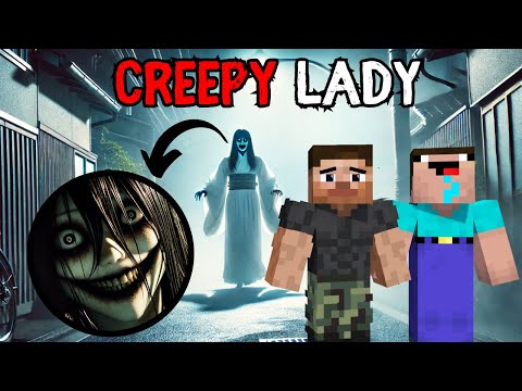 CREEPY LADY IN MINECRAFT😱 Horror Story in Hindi