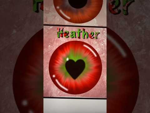 eye series | heather🌹| #shorts #procreate #digitalart #shortsviral #art
