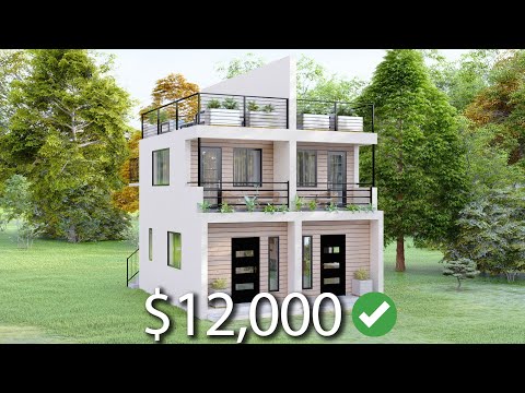 (3x6 Meters) Tiny House Design | Small 1 Bedroom House With a Flat Roof | Small Lot