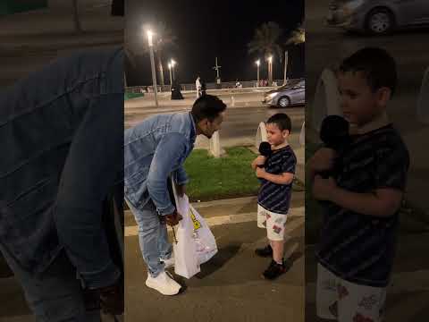 تحدي السوني مع طفل😍 #اكسبلور #على_الطريق #عبدالله_السيد
