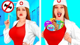 हॉस्पिटल में खाना छुपाकर कैसे ले जाए | महाकाव्य भोजन लड़ाई 4Teen Challenge