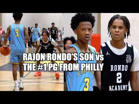 Rondo's Son HEATED GAME vs the #1 PG From Philly!