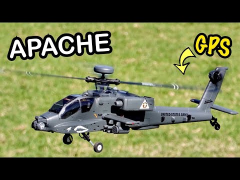 BEST SCALE MILITARY RC APACHE GPS HELICOPTER - YU XIANG F11-S AH64