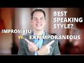 Impromptu and Extemporaneous Speaking Techniques