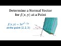Normal Vectors and Gradients in Functions