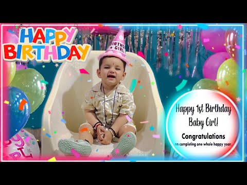 Happy 1st Birthday 😊 Congratulations Baby Girl .