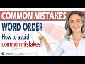 English Sentence Structure and Word Order