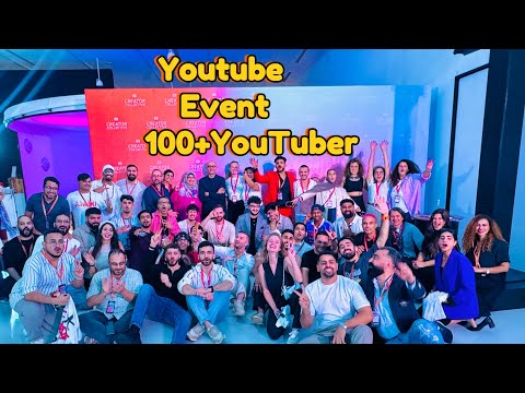 YouTube Event in Dubai 🇦🇪 100+ youTuber in this vlog  #fadibaig #youtube #event  ​⁠@YouTubeArabia