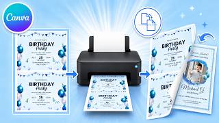 How to Print Multiple Designs Per Page and Double Sided in Canva