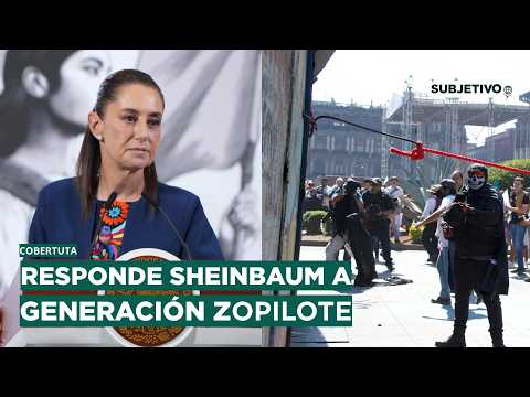 Ordena Sheinbaum a Fiscalía investigar a Bloque Negro de la Generación Zopilote - Condena violencia