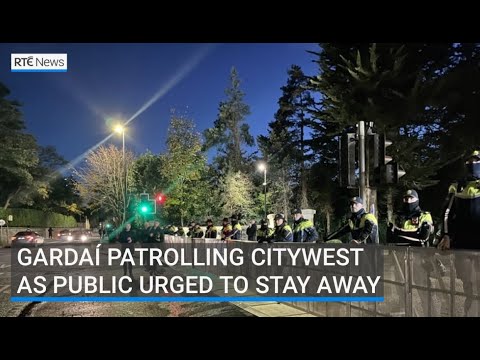 YouTube video thumbnail: Gardaí Patrolling Citywest as Public Urged to Stay Away