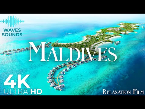 Maldives 4K - 12 hours Deep Relaxation Film with Peaceful Music - Video Ultra HD