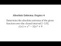 Understanding Absolute Extrema