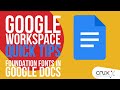 Google Docs Font Integration for Australian Teachers