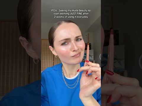 HUDA BEAUTY LIP STAIN NOT WORKING.. 👀.  #hudabeauty #lipstain #newmakeup