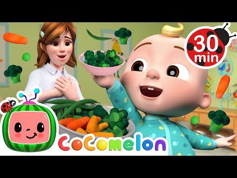 Yes Yes Vegetables Song! + Healthy Meals and Foods for Kids! + MORE CoComelon Nursery Rhymes