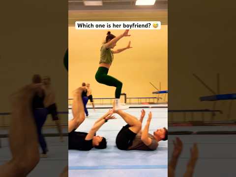 Which one is her boyfriend? 😅 #shorts #funny #acrobatics #acrobats #tricks #viralvideos