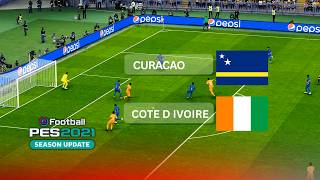🔴 Curaçao vs Côte d'Ivoire | eFootball PES 2021 Simulation | Full Gameplay