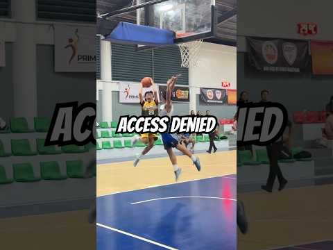 Access Denied 😂✋🏽🏀 | #basketballclips #basketball #fiba #blocks