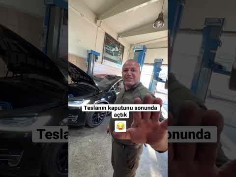 Teslanın kaputunu açtık oh be