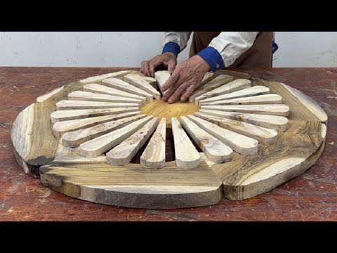 Crazy Bold Design Idea By Carpenter - Unique Table With Outstanding Woven Wooden Bars