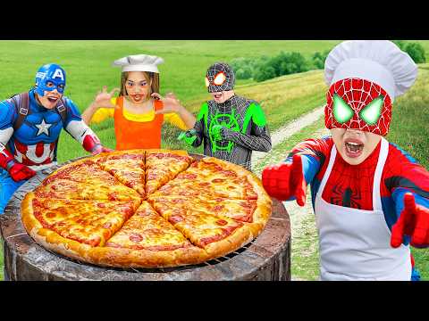 SpiderMan VS Squid Game Doll – Who Gets the Last Pizza?!🍕💥 | Spider-Man: Into The Spider-Verse 2025