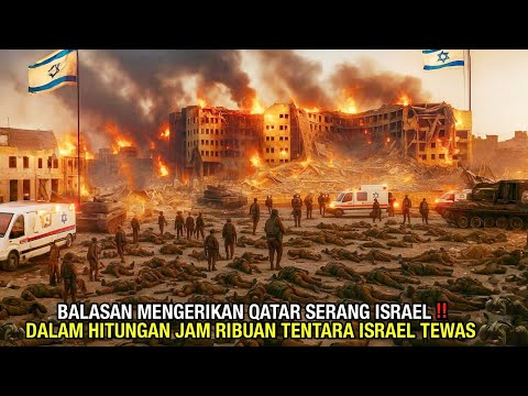 BALASAN MENGERIKAN QATAR SERANG ISRAEL‼️DALAM HITUNGAN JAM RIBUAN TENTARA ISRAEL TEWAS