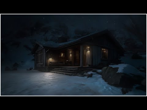 Heavy Snow Sounds & Constant Howling Wind┇Relentless Winter Flow & Soft Blowing Ice Storm to Sleep