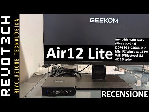 Geekom Air12 Lite Mini Pc: Intel N100 Una Bella Scoperta - Review