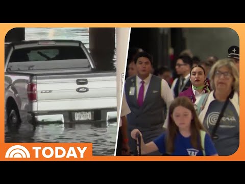 YouTube video thumbnail: Americans Pack Airports in Record-Setting Labor Day Travel