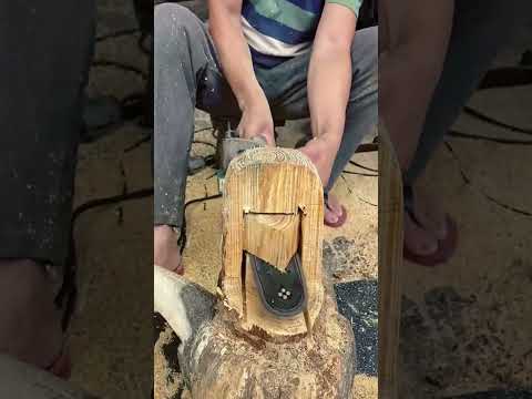 Chinese Style Solid Wood Teapo making process #goodtools #smartwork