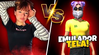 Mi HERMANITA se enfrenta a la TIKTOKER mas TOXICA de todo Free Fire😱 *Juega en emulador tela*