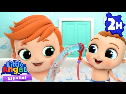 Hora de baño con Bebé Juan 🛁| Caricaturas | Canciones Infantiles🎵| Little Angel Español