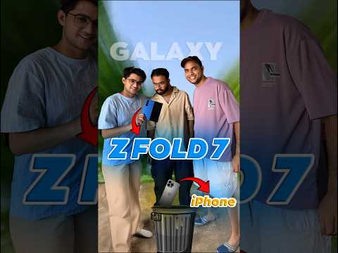 Samsung के Galaxy Z Fold7 से क्यों हार गया Tashan Tiwari का iPhone? #shorts