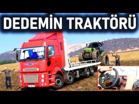 KAMYONA TRAKTÖR YÜKLEDİK ! KÖY YOLU ETS 2 MOD Logitech G29