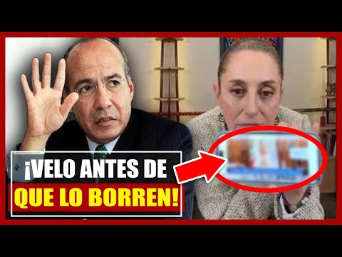 ¡CALDERÓN NO QUIERE QUE VEAS ESTE VIDEO! LA PRESIDENTA LO DESCUBRIÓ A TIEMPO