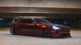 bagged kia stinger on TE37SL ft. @quicknickk