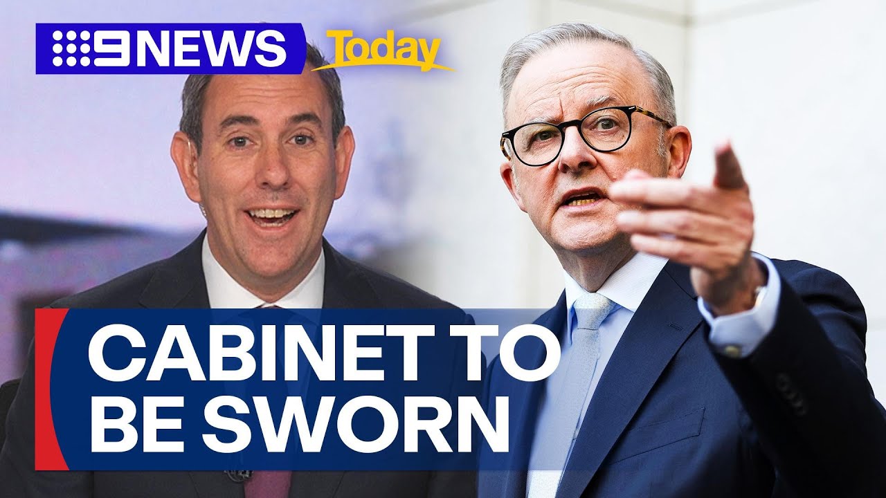 New Labor cabinet to be sworn in after Albanese’s reshuffle | 9 News Australia