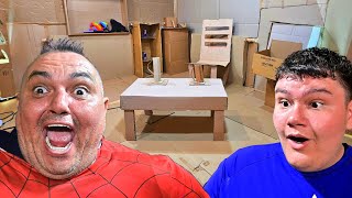 Superheroes Make a Cardboard Room