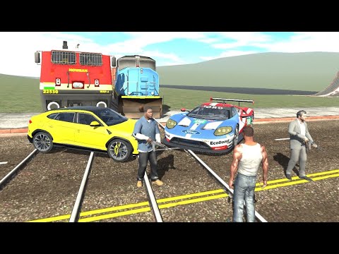 Franklin Found Multi Train + New Cars in Indian Bike Driving 3D