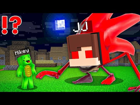 JJ Shapeshift to SCARY SHIN SONIC vs Mikey in Minecraft Challenge - Maizen JJ and Mikey