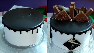 chocolate Gurnesing cake decorating| easy cake decoration| Grand line bakery🤗