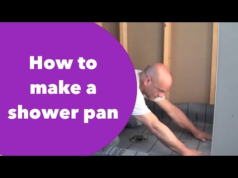 How to make a shower pan by a real professional.