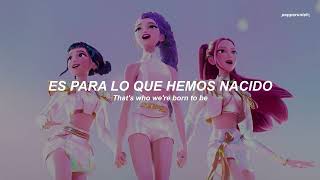 Huntrix - Golden (Sub. Español + Lyrics English) || KPop Demon Hunters Cast Soundtrack