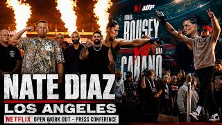 Nate Diaz | Netflix Open Workout - Press Conference
