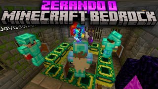 ZEREI O MINECRAFT BEDROCK COM MEUS AMIGOS (O MINECRAFT MAIS DIFÍCIL)