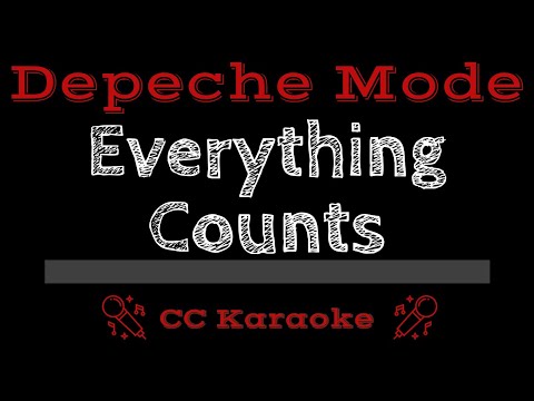 Depeche Mode • Everything Counts (CC) [Karaoke Instrumental Lyrics]